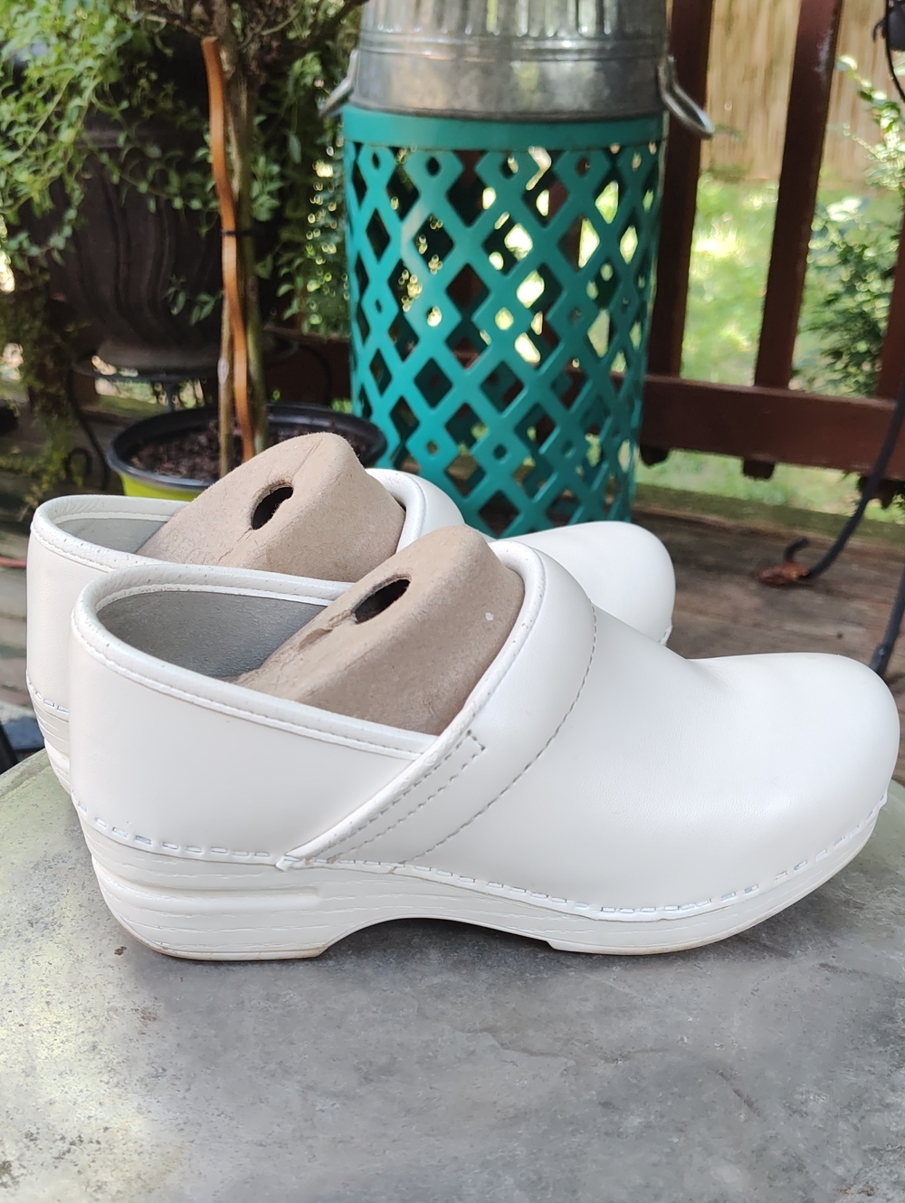 Dansko Pro XP Off White Leather Clog, Size 6 (Eu 36)